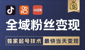 【全域粉丝变现计划】-大周分享站